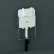 Cassetta di Scarico Incassata Slim da 80mm con Telaio in Metallo per Sanitari Sospesi - Hudson Reed x RAK Ecofix