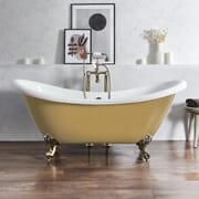Vasca da Bagno Tradizionale Freestanding a Doppia Estremità - - 1750 mm x 730 mm - Scelta della Finitura della Vasca e dei Piedini - Legend