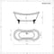 Set Bagno Tradizionale Completo di Vasca Freestanding, Lavabo e Sanitario - Regent