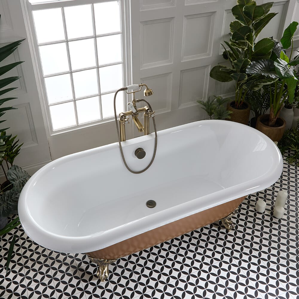 Vasca da Bagno Tradizionale Freestanding - 1795mm x 785mm - Scelta di Finiture Metallizzate e Piedini - Legend