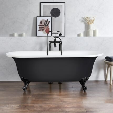 Vasca da Bagno Freestanding Tradizionale - 1730 mm x 780 mm - Scelta della Finitura della Vasca e dei Piedini - Richmond