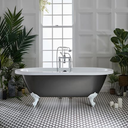 Vasca da Bagno Freestanding Tradizionale  - 1780mm x 825mm - Scelta di Finiture Metallizzate e Piedini - Legend