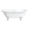 Vasca da Bagno Tradizionale Freestanding Bianca a Parete - 1685x780mm - Diversi Piedini Disponibili - Richmond