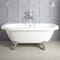 Vasca da Bagno Tradizionale Freestanding Bianca a Parete - 1685x780mm - Diversi Piedini Disponibili - Richmond