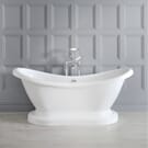 Vasca in Acrilico Centro Stanza Freestanding Moderna 1750x730mm con Basamento - Ryther