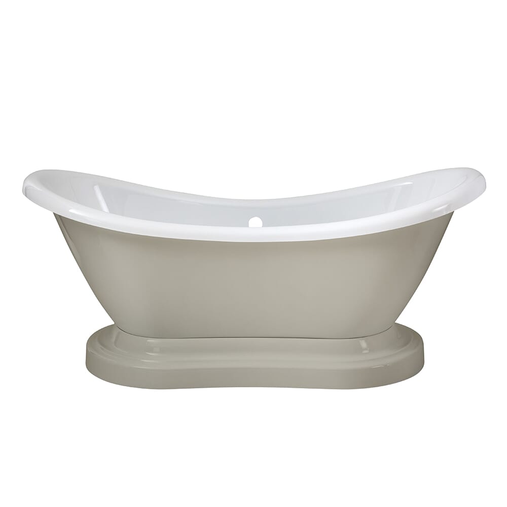 Vasca da Bagno Tradizionale a Doppia Estremità con Base - 1750 mm x 730 mm - Scelta di Finiture - Ryther