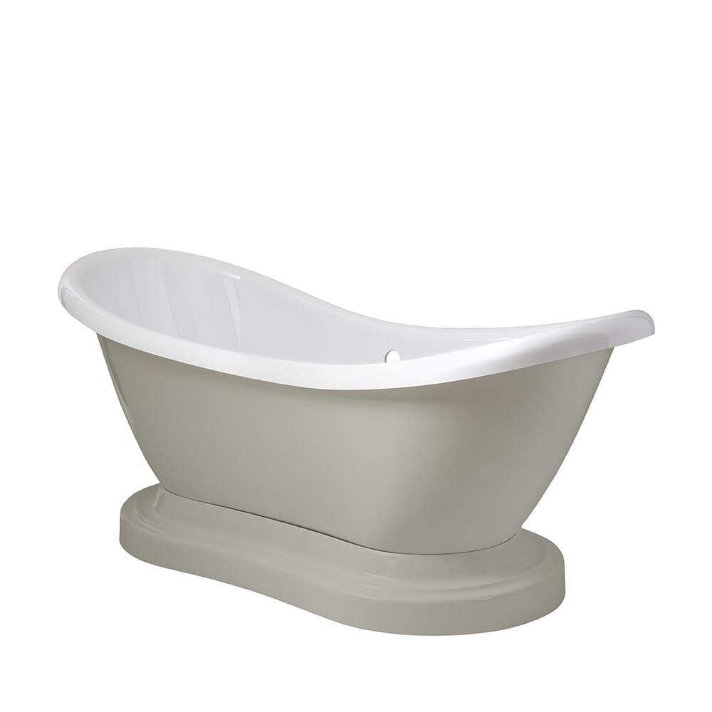 Vasca da Bagno Tradizionale a Doppia Estremità con Base - 1750 mm x 730 mm - Scelta di Finiture - Ryther