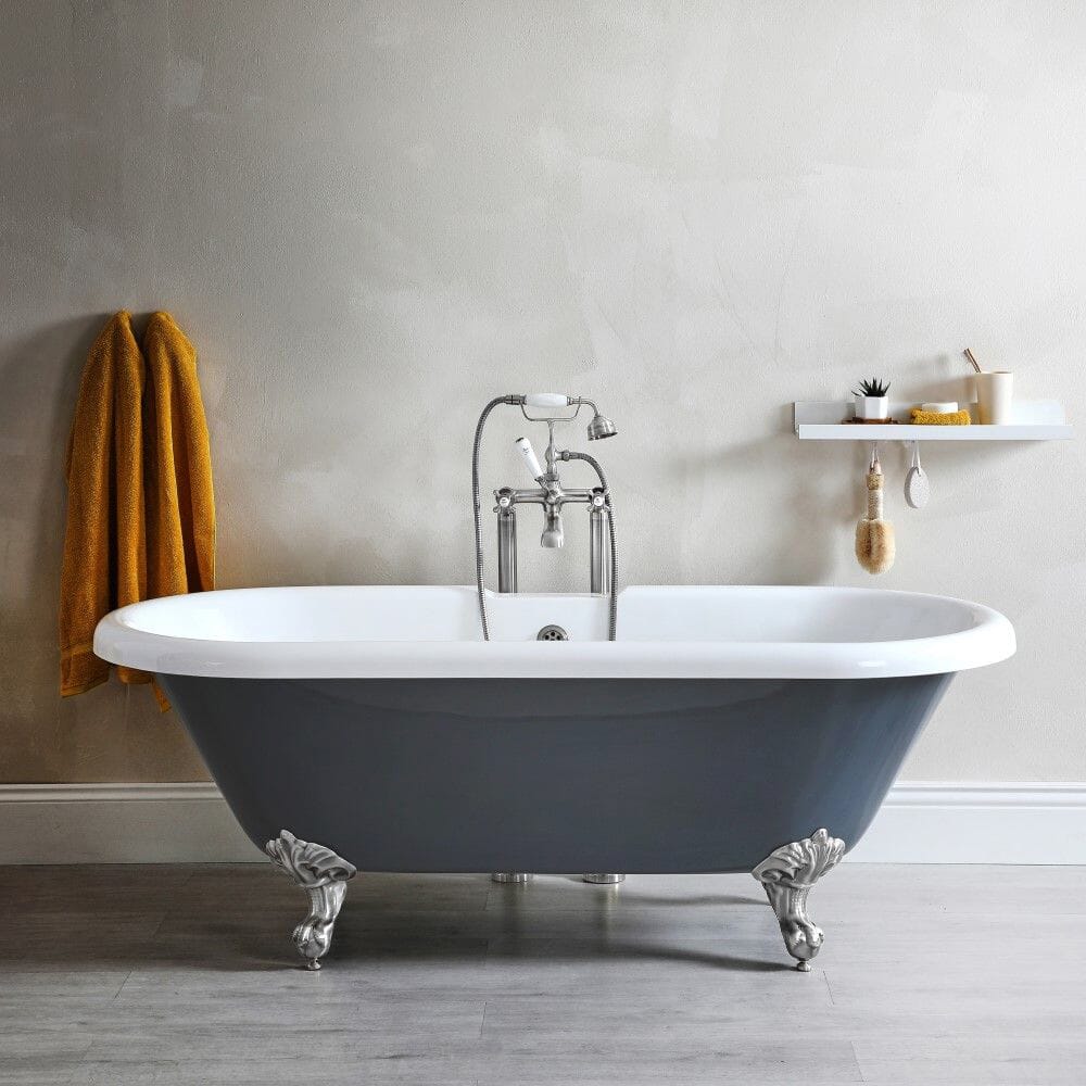 Vasca da Bagno Centro Stanza Retrò 1795mm x 785mm Colore Grigio Pietra  – Elton