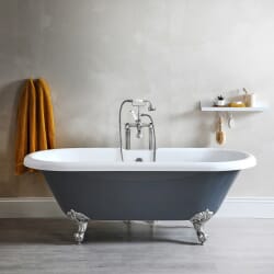 Vasca da Bagno Centro Stanza Retrò 1795mm x 785mm Colore Grigio Pietra – Elton