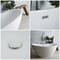 Vasca da Bagno Freestanding Moderna Ovale a Doppia Estremità - Scelta di Dimensioni e Finitura del Troppopieno - Ashbury