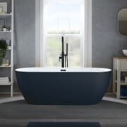 Vasca da Bagno Freestanding Moderna Ovale a Doppia Estremità - Disponibile in Diverse Finiture e Dimensioni - Otterton