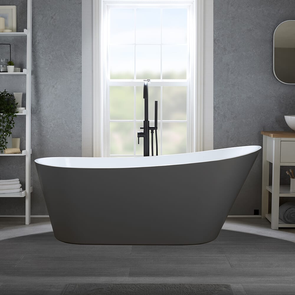 Vasca da Bagno Moderna Freestanding - Disponibile in Diversi Colori e Dimensioni - Otterton