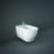 Bidet Monoblocco Moderno senza Brida - Bianco Lucido - Hudson Reed x RAK Moon