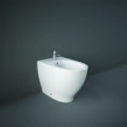 Bidet a Parete Moderno senza Brida - Bianco Lucido - Hudson Reed x RAK Moon