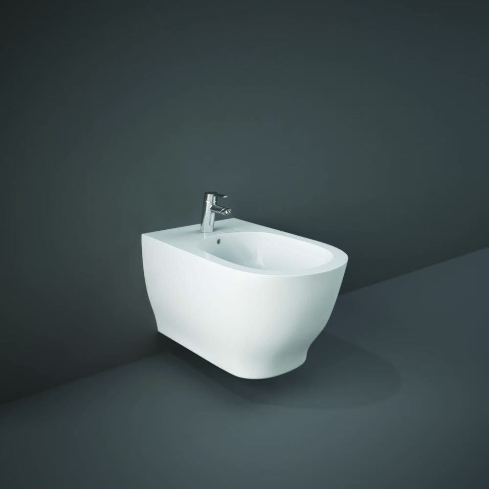Bidet Sospeso Moderno senza Brida - Bianco Lucido - Hudson Reed x RAK Moon