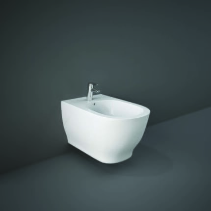 Bidet Sospeso Moderno senza Brida - Bianco Lucido - Hudson Reed x RAK Moon
