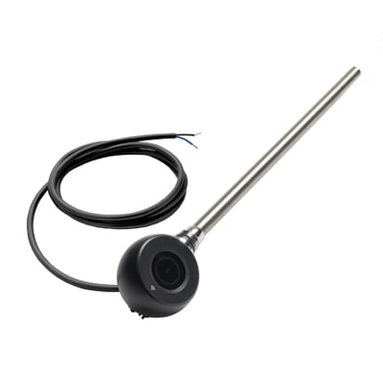 Elemento Riscaldante Termostatico Wi-Fi Nero per Radiatori Verticali - Opzione Presa Elettrica o Cavo - Scelta della Potenza - ECOSO by Hudson Reed