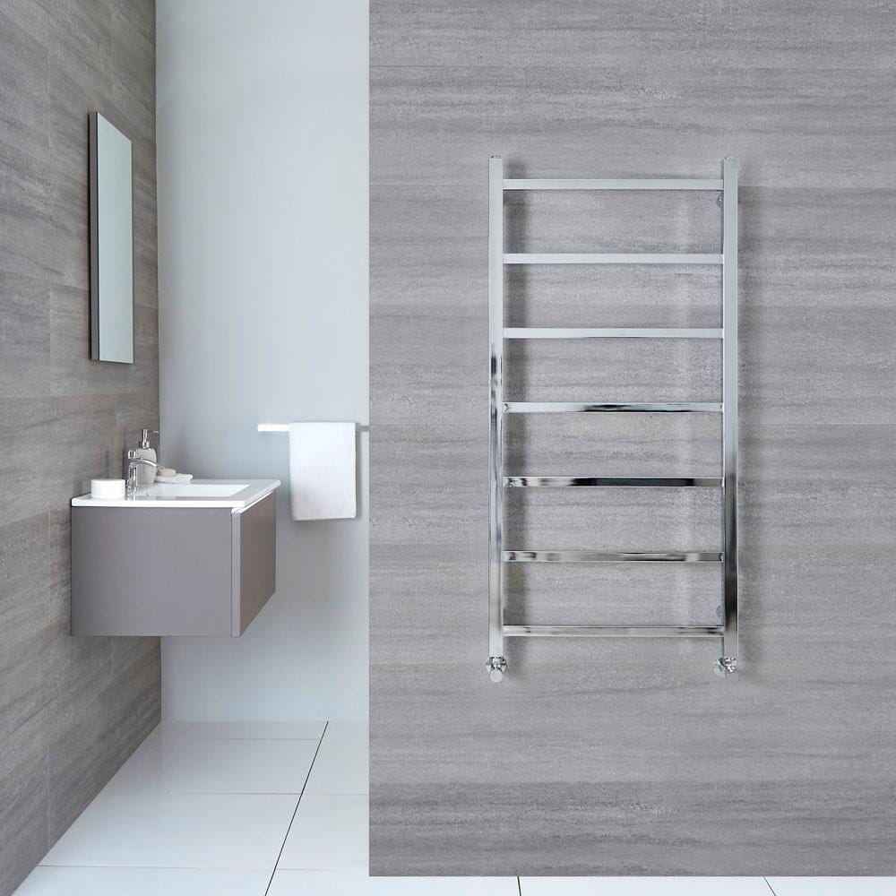 Scaldasalviette Verticale Moderno - Cromato - 1200mm x 600mm - Select