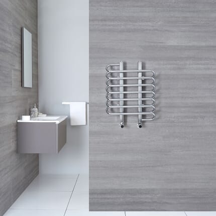 Scaldasalviette  Moderno - Cromato - 610mm x 500mm - Select