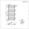 Radiatore di Design - Acciaio Inossidabile  - 900mm x 510mm -  357 Watt - Finesse