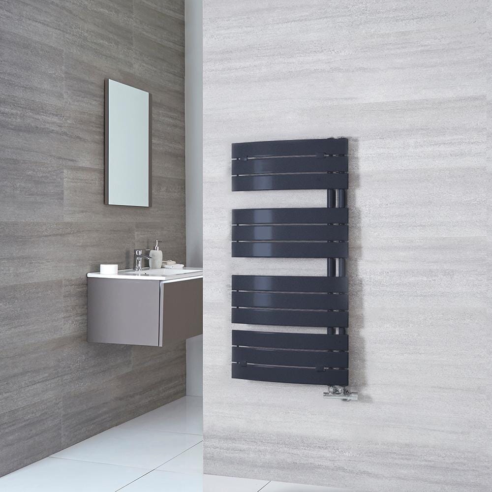 Scaldasalviette Curvo Moderno - Antracite - 1080mm x 550mm - Elgin