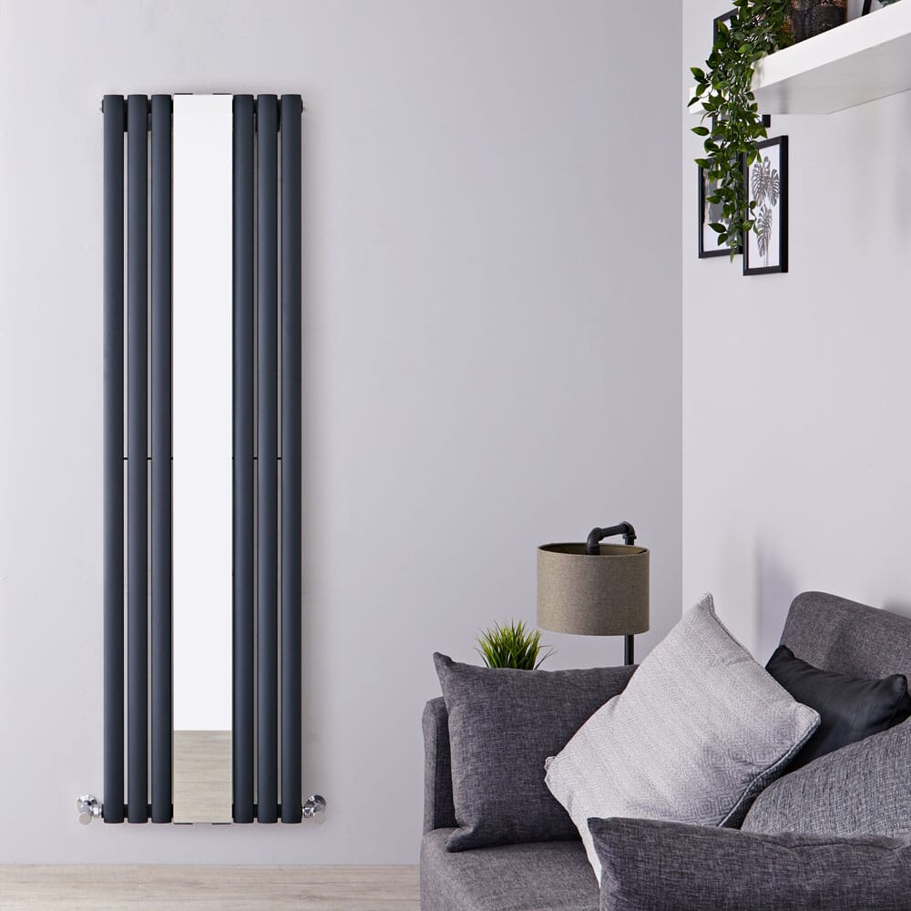 Radiatore di Design Verticale Moderno - Pannello Singolo - Antracite - 1800mm x 499mm - Revive