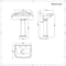 Lavabo su Colonna 590mm a 2 Fori - Regent