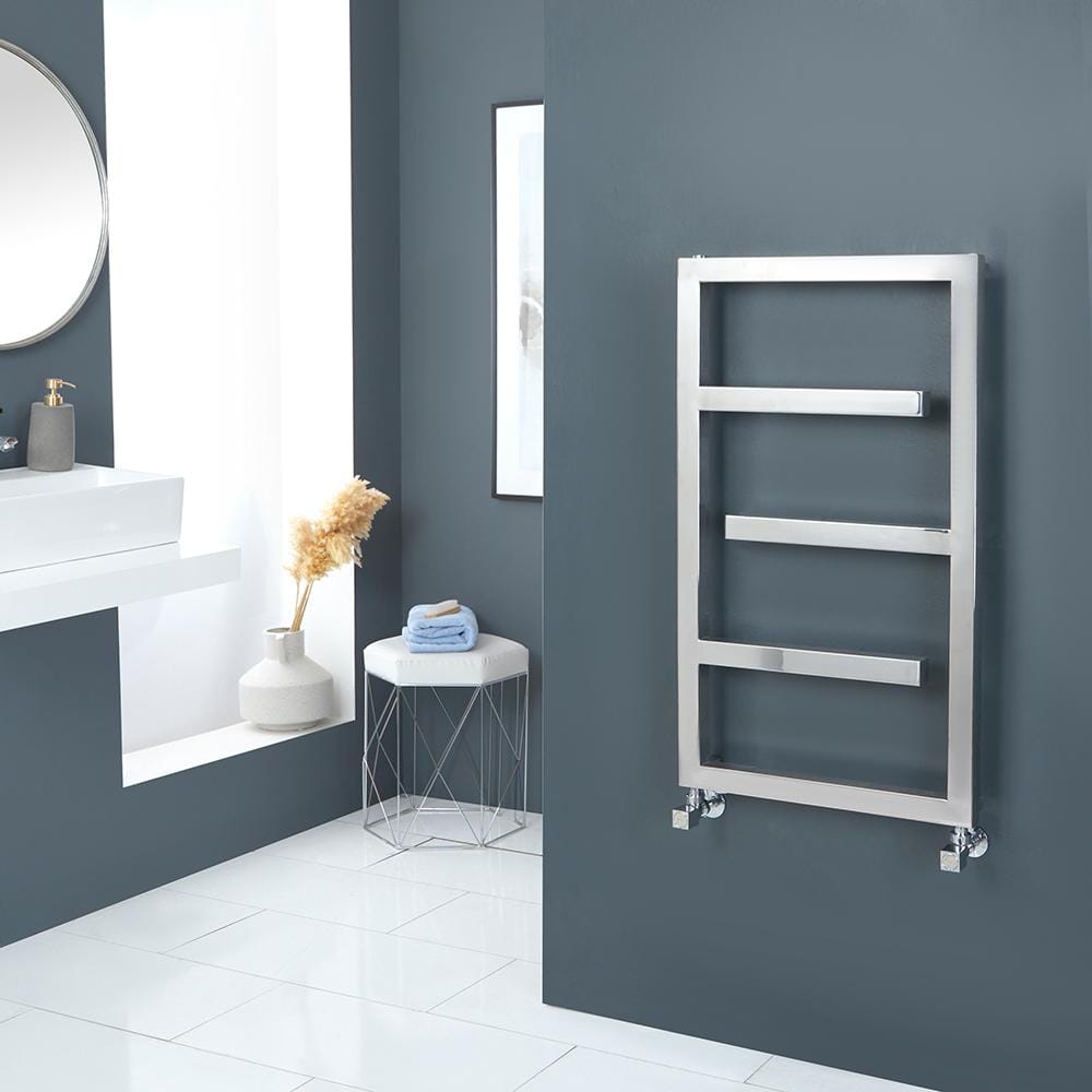 Scaldasalviette di Design Lucidato a Specchio -  880mm x 500mm - Eclipse