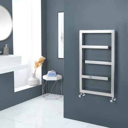 Scaldasalviette di Design Lucidato a Specchio - 880mm x 500mm - Eclipse