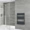 Scaldasalviette Elettrico di Design Antracite con Elemento Termostatico - Pannelli Piatti - 825 x 600mm - Lustro