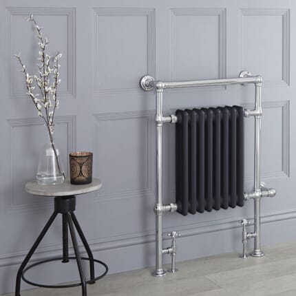 Scaldasalviette Termoarredo Bagno Antracite Elizabeth - Disponibile in Diverse Misure