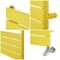 Scaldasalviette di Design con Pannelli Piatti - Giallo (Dandelion Yellow) - Lustro
