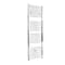 Scaldasalviette Elettrico Piatto 1000W - Termoarredo Bagno Cromato - 1800 x 500mm - Kent