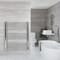 Scaldasalviette Termoarredo Bagno Elettrico Piatto Cromato - 1200 x 1000mm - Kent