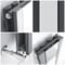 Radiatore di Design - Verticale Con Specchio - Antracite - 1600mm x 265mm - 789 Watt - Sloane