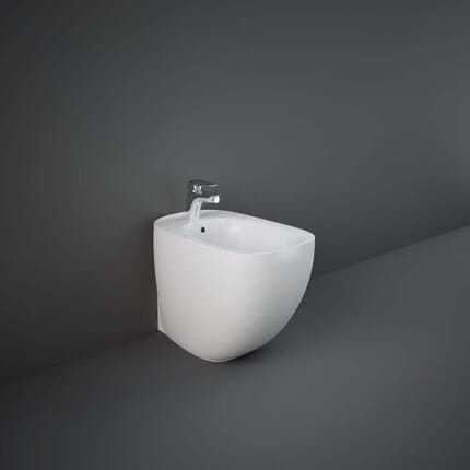 Bidet a Parete Moderno - Bianco Lucido - Hudson Reed x RAK Illusion