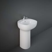 Lavabo Indipendente Moderno - Bianco Lucido - 540mm x 440mm (1 foro) - Hudson Reed x RAK Illusion