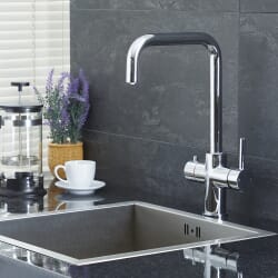 Rubinetto Miscelatore da Cucina con Acqua Bollente Instantanea 3 in 1 - Cromato - Como