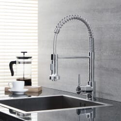 Rubinetto Miscelatore da Cucina Moderno con Doccetta Estraibie - Cromato - Como