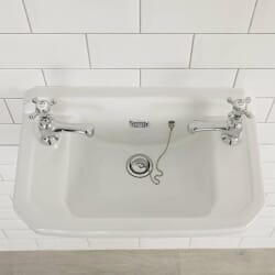 Lavabo Bagno Sospeso Retro 51x30 cm - Richmond
