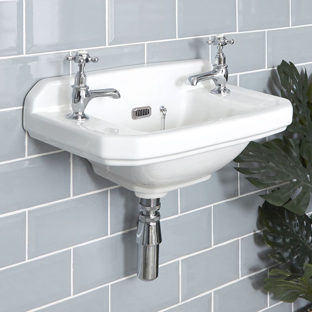 Lavabo Bagno Sospeso Retro 51x30 cm - Richmond