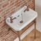 Lavabo Tradizionale con Consolle 515mm - Color Rame (2 Fori Rubinetteria) - Richmond