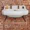 Lavabo Tradizionale con Consolle 560mm - Color Rame (2 Fori per Rubinetteria) - Richmond