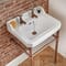 Lavabo Tradizionale con Consolle 560mm - Color Rame (2 Fori per Rubinetteria) - Richmond