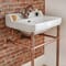 Lavabo Tradizionale con Consolle 560mm - Color Rame (1 Foro Rubinetteria) - Richmond