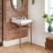Lavabo Tradizionale con Consolle 560mm - Color Rame (3 Fori per Rubinetteria) - Richmond