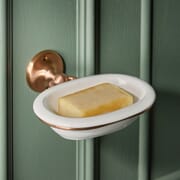 Hudson Reed Elizabeth - Porta Sapone Tradizionale in Ceramica per Lavabo - Scelta di Finiture