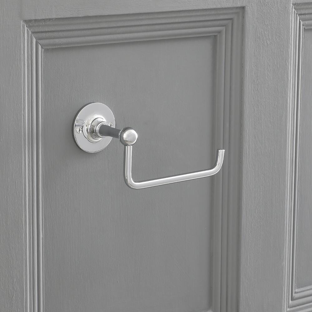 Porta Rotolo Carta Igienica - Cromato - Elizabeth