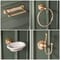 Set di 4 Accessori per il Bagno - Oro Satinato - Elizabeth
