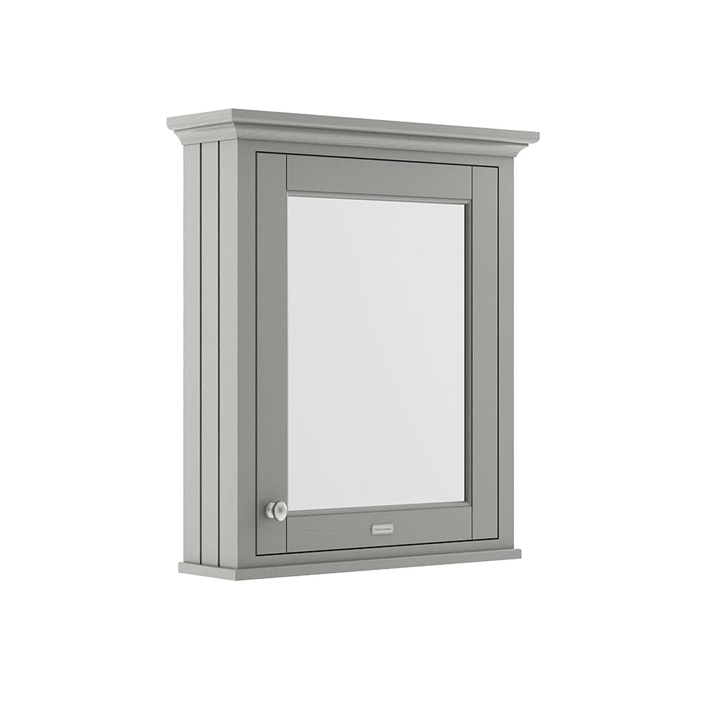 Armadietto a Specchio Grigio (Storm Grey) - 650mm x 750mm - Old London